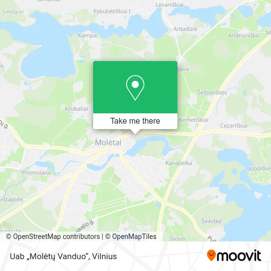 Карта Uab „Molėtų Vanduo“