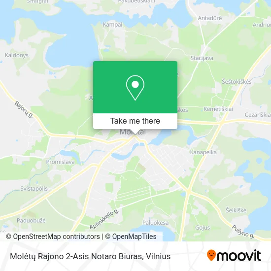 Карта Molėtų Rajono 2-Asis Notaro Biuras