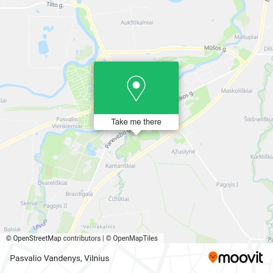 Карта Pasvalio Vandenys