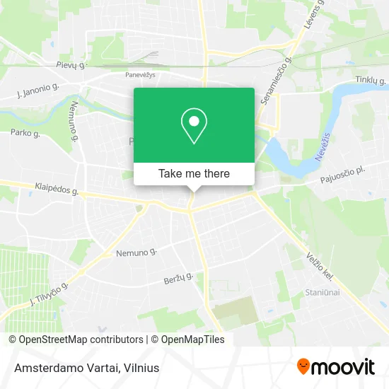 Карта Amsterdamo Vartai
