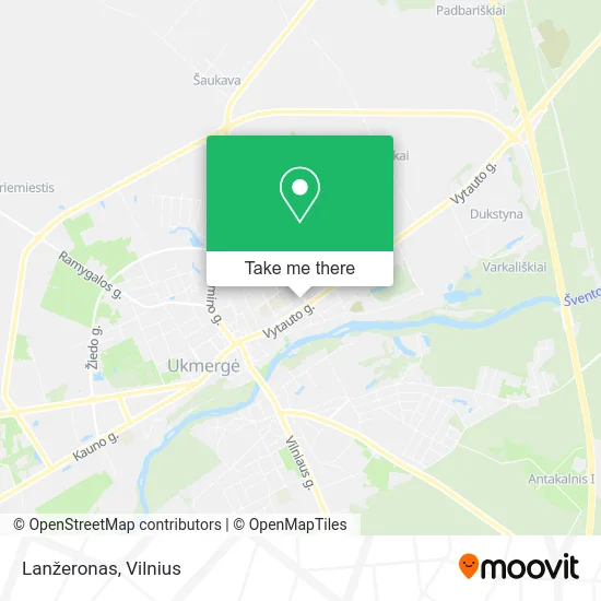 Карта Lanžeronas