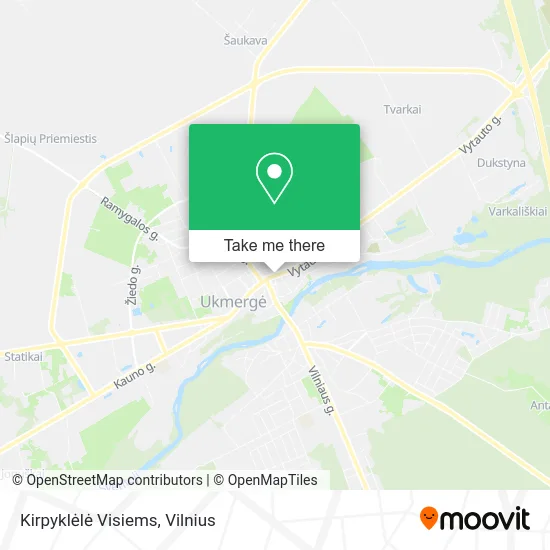 Карта Kirpyklėlė Visiems