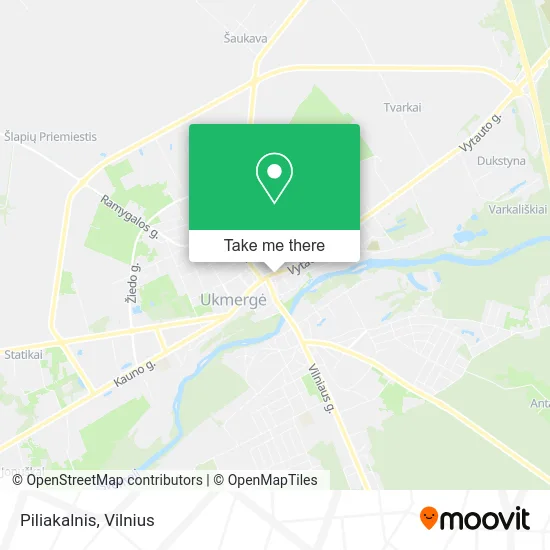 Карта Piliakalnis