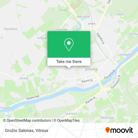 Карта Grožio Salonas