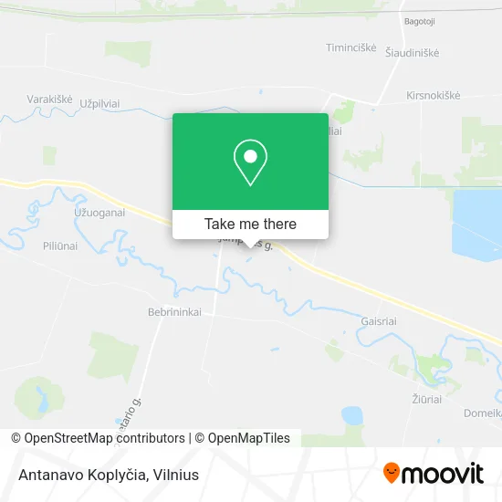 Карта Antanavo Koplyčia