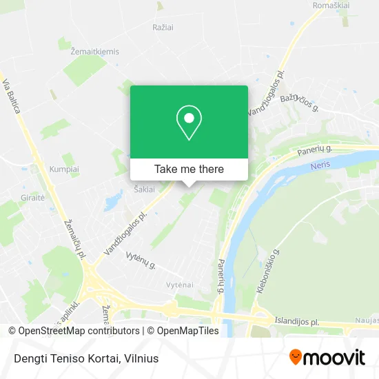 Карта Dengti Teniso Kortai