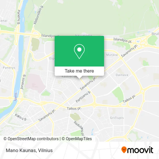 Карта Mano Kaunas