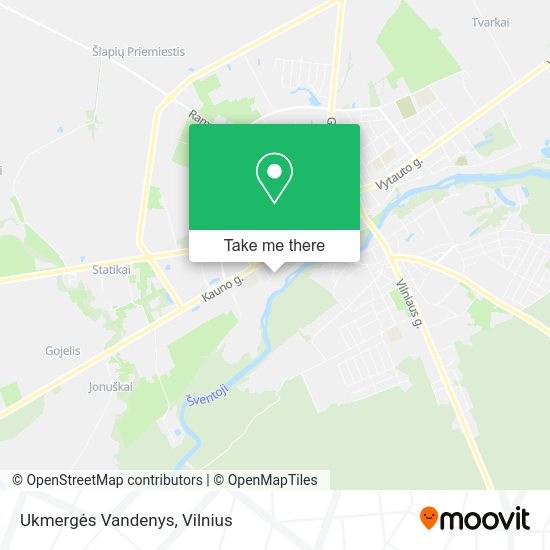 Карта Ukmergės Vandenys
