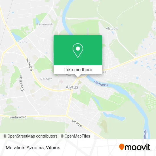 Карта Metalinis Ąžuolas