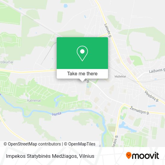 Карта Impekos Statybinės Medžiagos