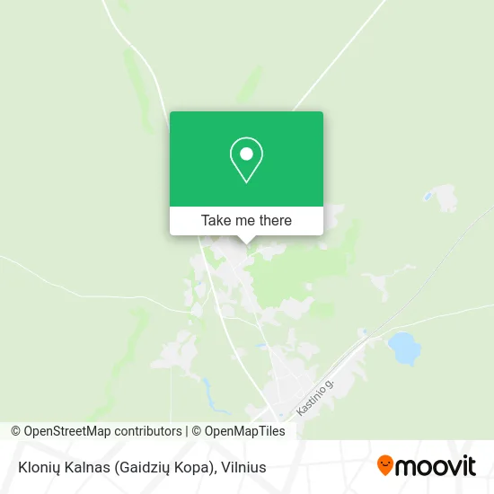 Карта Klonių Kalnas (Gaidzių Kopa)