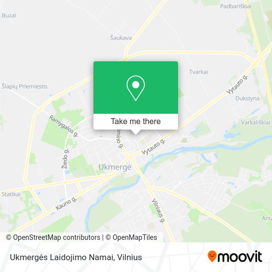 Карта Ukmergės Laidojimo Namai