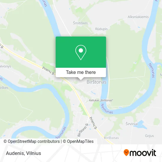 Карта Audenis