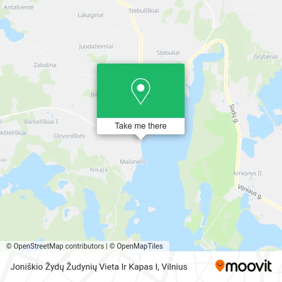 Карта Joniškio Žydų Žudynių Vieta Ir Kapas I