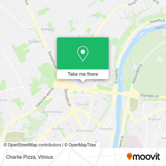 Карта Charlie Pizza