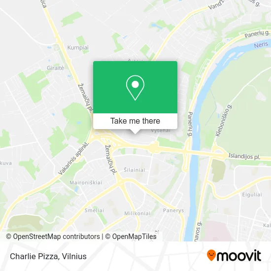Карта Charlie Pizza