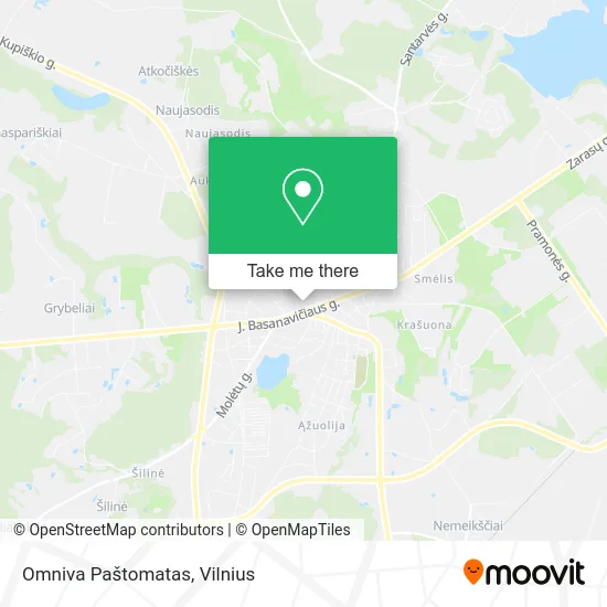 Карта Omniva Paštomatas