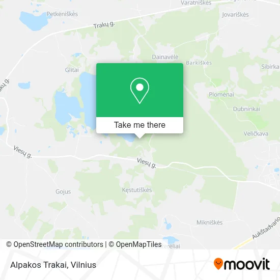 Alpakos Trakai map