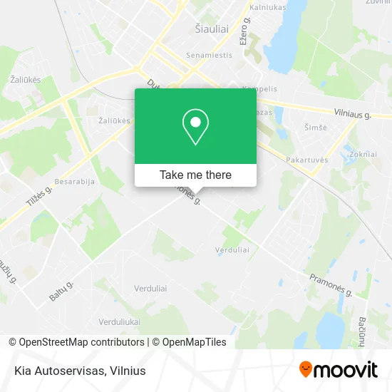 Карта Kia Autoservisas