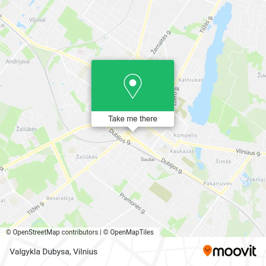 Карта Valgykla Dubysa