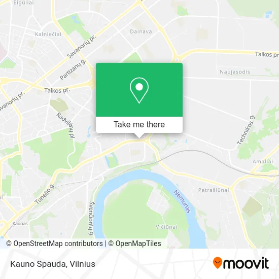 Kauno Spauda map