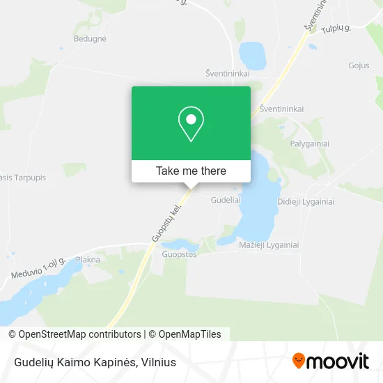 Карта Gudelių Kaimo Kapinės