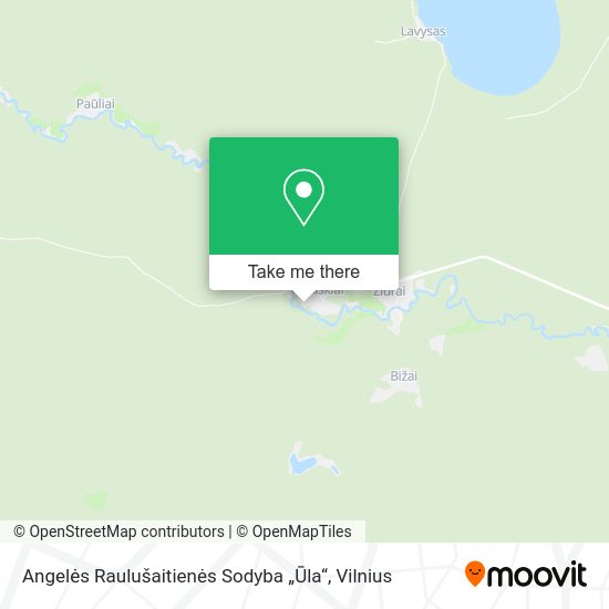 Карта Angelės Raulušaitienės Sodyba „Ūla“