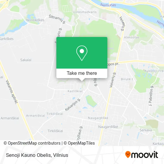 Карта Senoji Kauno Obelis