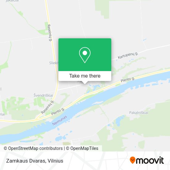 Карта Zamkaus Dvaras