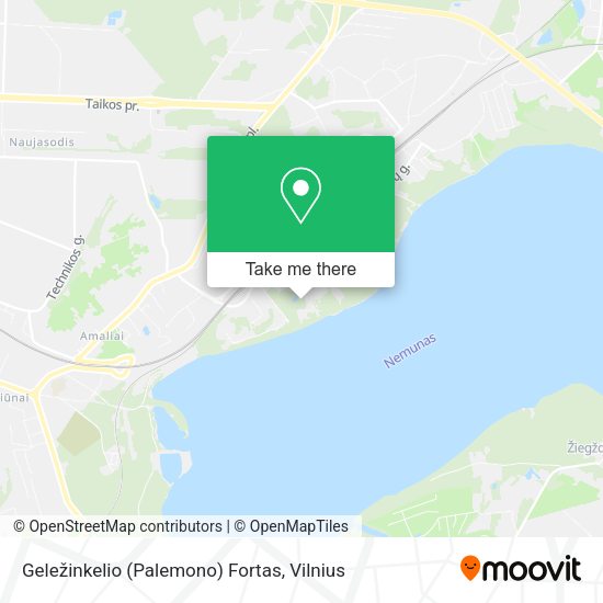 Карта Geležinkelio (Palemono) Fortas