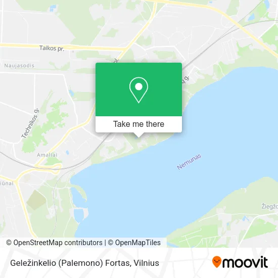 Карта Geležinkelio (Palemono) Fortas