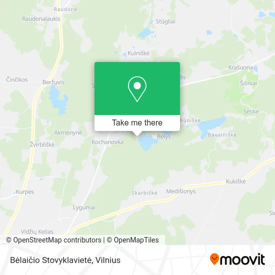 Карта Bėlaičio Stovyklavietė