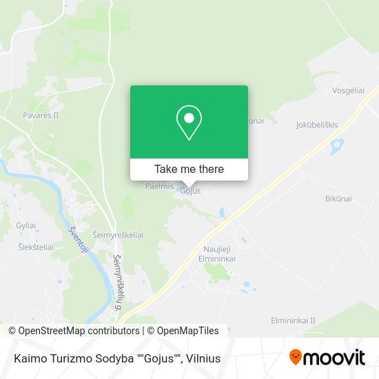 Карта Kaimo Turizmo Sodyba ""Gojus""