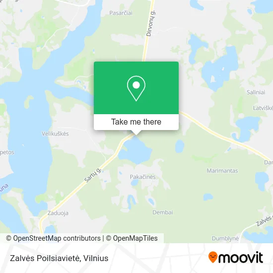 Карта Zalvės Poilsiavietė