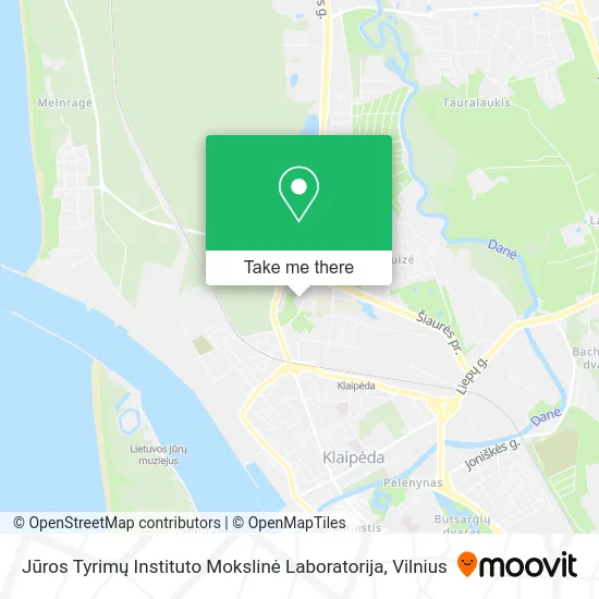 Карта Jūros Tyrimų Instituto Mokslinė Laboratorija