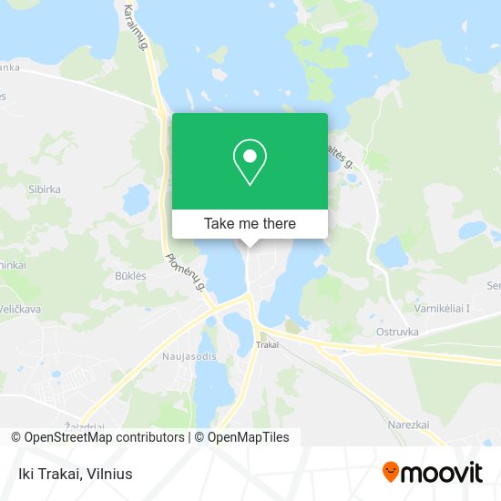 Карта Iki Trakai