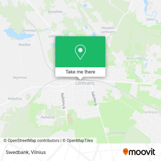 Карта Swedbank