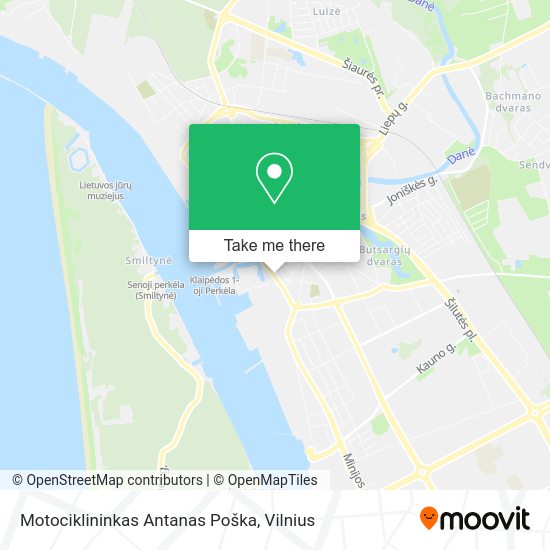 Карта Motociklininkas Antanas Poška