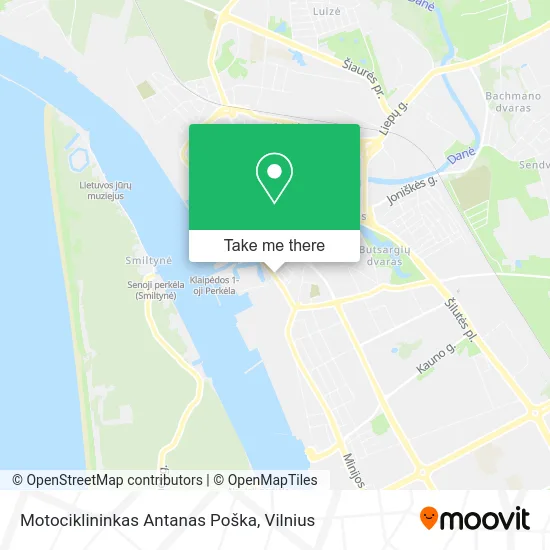 Карта Motociklininkas Antanas Poška