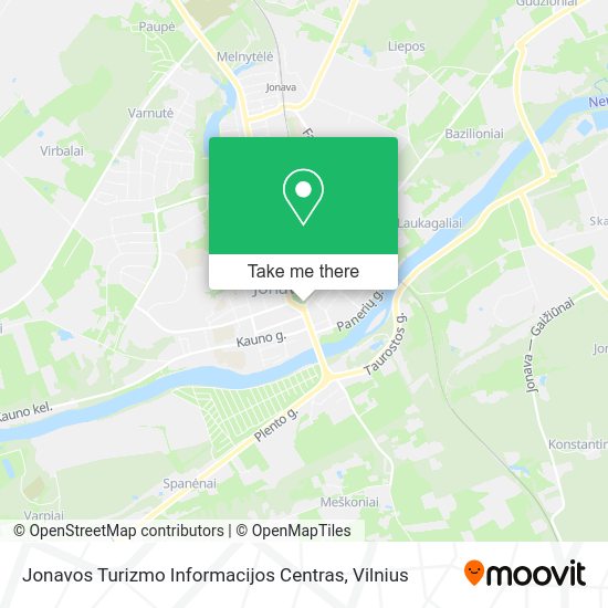 Карта Jonavos Turizmo Informacijos Centras