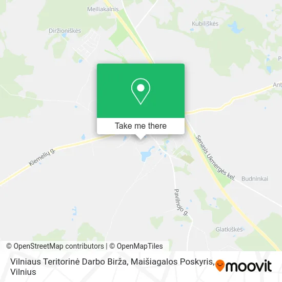 Карта Vilniaus Teritorinė Darbo Birža, Maišiagalos Poskyris