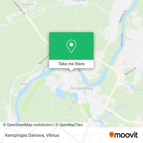 Карта Kempingas Dainava