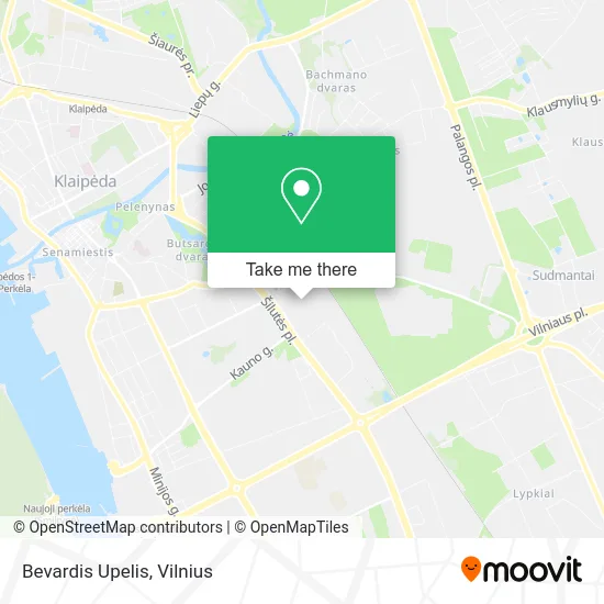 Карта Bevardis Upelis