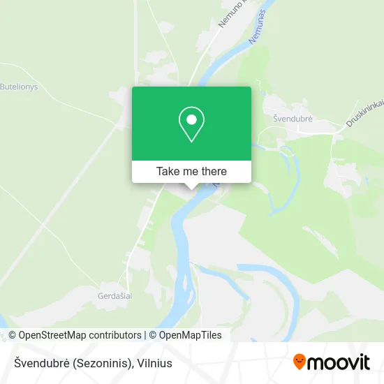 Карта Švendubrė (Sezoninis)