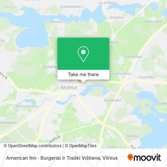 Карта American Inn - Burgeriai Ir Traški Vištiena