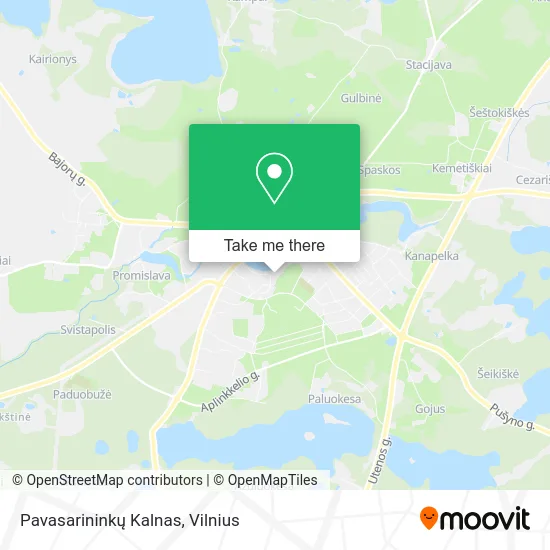 Карта Pavasarininkų Kalnas