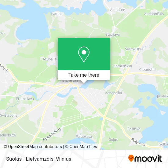 Карта Suolas - Lietvamzdis