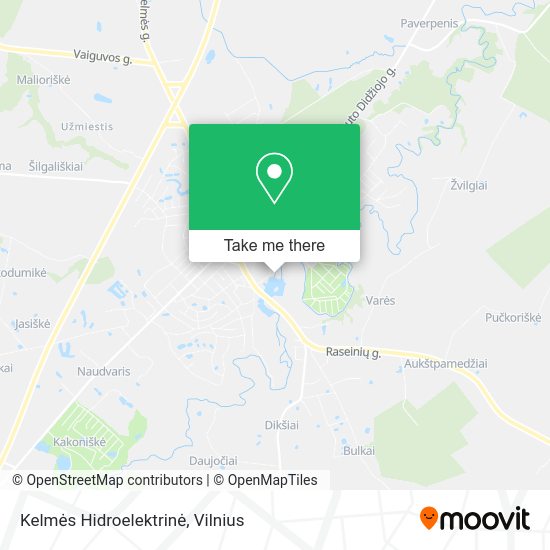 Карта Kelmės Hidroelektrinė