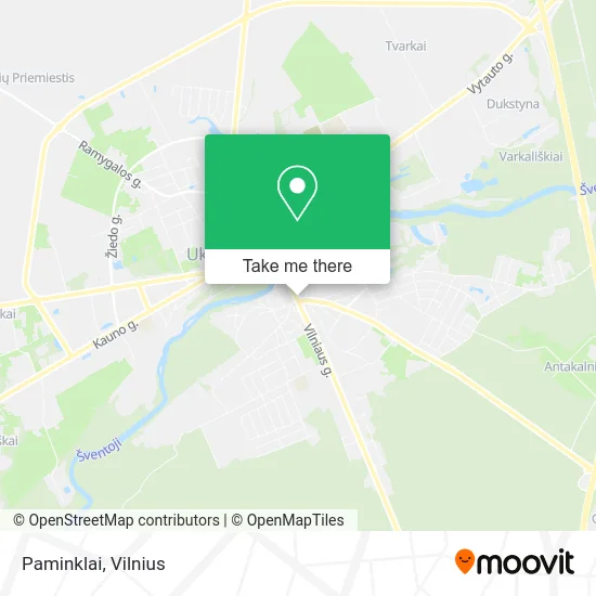 Карта Paminklai