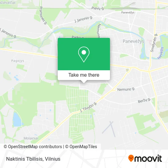 Карта Naktinis Tbilisis